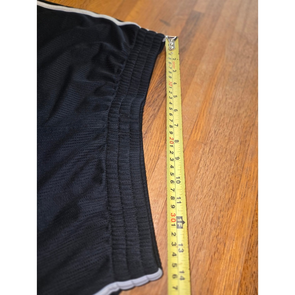 Athletic Works Women LG‎ Black White Trim Mesh Dophin Activewear Running Shorts - Picture 5 of 7